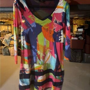 Cupio Multicolor Long Sleeve Dress